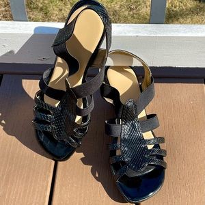 Black Soft Style Sandals Women’s Size 9.5M